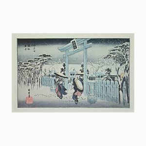 Después de Utagawa Hiroshige, Lugares escénicos de Kioto, siglo XX, Litografía