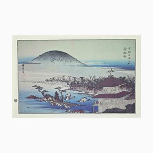 Nach Utagawa Hiroshige, Scenic Spots in Kyoto, 20. Jh., Lithographie