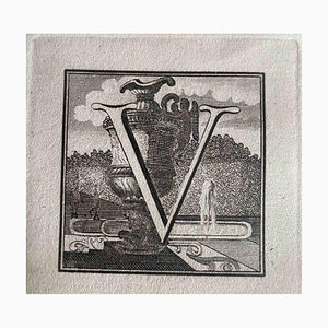Inconnu, Antiquités d'Herculanum : Lettre V, Eau-forte, 18e siècle