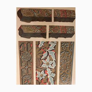 A. Alessio, Decorative Objects, Chromolithograph, Early 20th Century