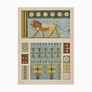 A. Alessio, Decorative Motifs: Assyrian, Chromolithograph