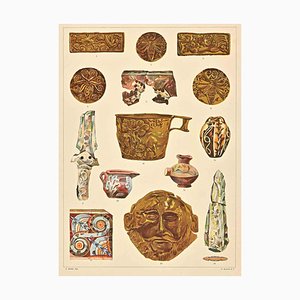 A. Alessio, Decorative Motifs: Aegean, Chromolithograph