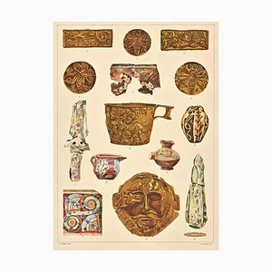 A. Alessio, Motifs Décoratifs : Égée, Chromolithographie