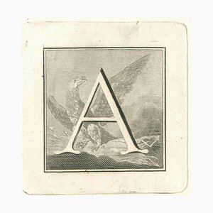 Gaspar Van Wittel (Vanvitelli), Antiquities of Herculaneum Letter A, Etching, 18th Century