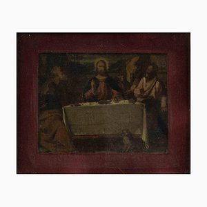 Desconocido, Última Cena, pintura al óleo, siglo XIX