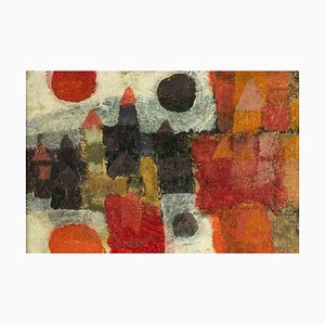Sergio Barletta, Homenaje a Klee, óleo sobre masonita, 1960