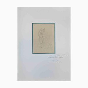 Abel de Pujol, Female Figures, Pencil Drawing, Early 19th Century