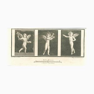 Filippo de Grado, Cupidos, Grabado, siglo XVIII