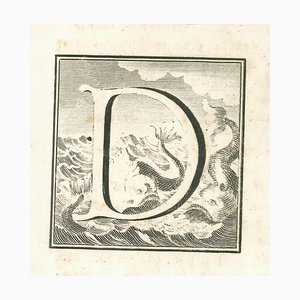 Gaspar Van Wittel (Vanvitelli), Antiquities of Herculaneum Letter D, Etching, 18th Century