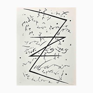 Rafael Alberti, Letter Z, Lithograph, 1972