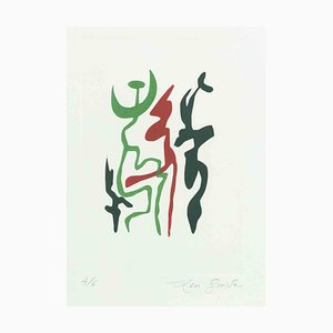 Leo Guida, Composición abstracta, Litografía, años 70