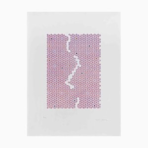 Mario Padovan, Abstract Composition in Pink, 1971, Screen Print