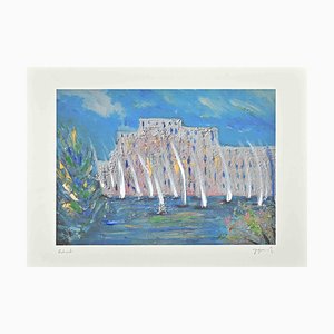 Martine Goeyens, Paysage, Lithographie, 1990s