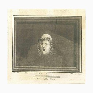 Niccolò Vanni, Ancient Theatrical Mask, Etching, 18th Century