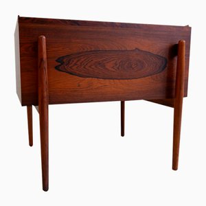 Mid-Century Danish Modern Rosewood Sewing Table, 1950s
