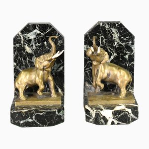 Art Deco French Bookends in Bronze from H. Fady, 1930s, Set of 2