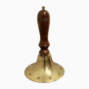 Brass Ships Dinner Hand Bell, 1890s