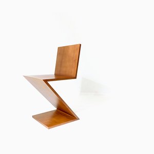 Vintage Zigzag Chair by Gerrit Rietveld, 1970s