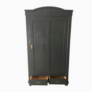 Armoire Antique en Sapin Noir, 1890s