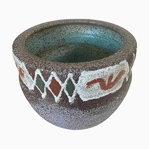 Stoneware Pottery Pot or Vase with Glaze, 20th Century