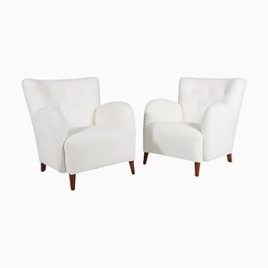 Fauteuils en Boucle, Danemark, 1950s, Set de 2