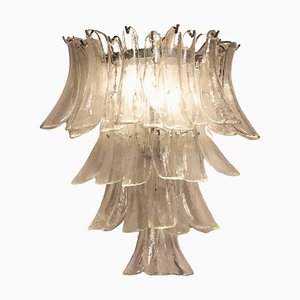 Wall Light in Transparent Glass Petals from Venini, 1970s