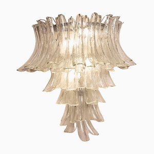 Wall Light in Transparent Glass Petals from Venini, 1970s