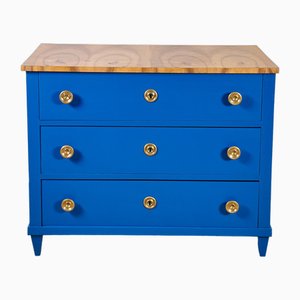 Chest of Drawers with Blue Patina