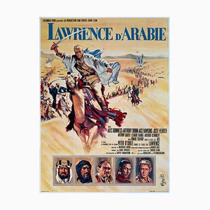 Póster grande de la película francesa Lawrence de Arabia, 1963