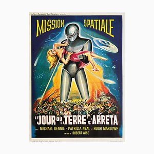 Poster del film The Day the Earth Stood Still, Francia, anni '60