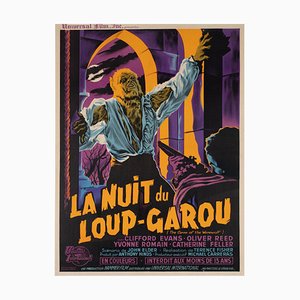 Affiche de Film La Malédiction du loup-garou Moyenne par Guy Gerard Noel, France, 1962