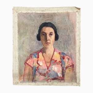 G. Guillot De Raffaillac, Woman, 1930s, Oil on Canvas