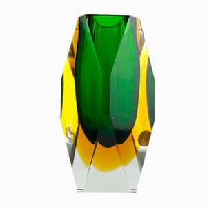 Vintage Italian Sommerso Murano Glass Vase, 1970s