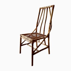 Italienischer Vintage Rattan Stuhl, 1960er