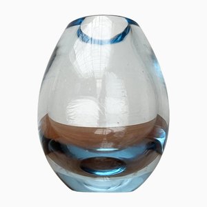 Mid-Century Danish Hellas Series Glass Vase by Per Lütken for Holmegaard, 1960s