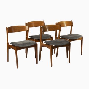 Dining Chairs Model 49 by Erik Buch for O.D. Møbler, Denmark, 1960s, Set of 4