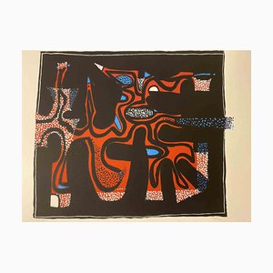 Wladimiro Tulli, Abstrakte Komposition, Siebdruck, 1970er