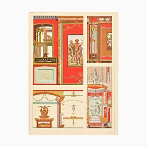 A. Alessio, motivos decorativos: romano, cromolitografía, principios del siglo XX