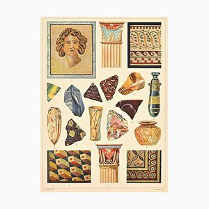 A. Alessio, Decorative Motifs, Roman, Chromolithograph, Early 20th Century