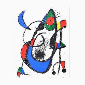 Según Joan Miró, Composición XI, Litografía, 1974