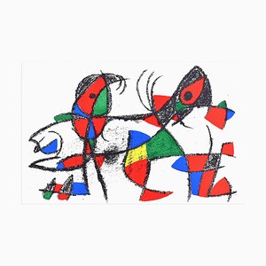 Joan Miró, Composizione X, Litografia, 1974
