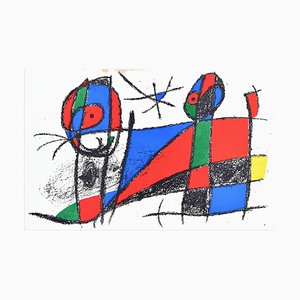 D'après Joan Miró, Composition VI, Lithographie, 1974