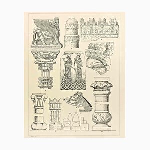 Andrea Mestica, Decorative Motifs: Chaldean-Assyrian, Chromolithograph