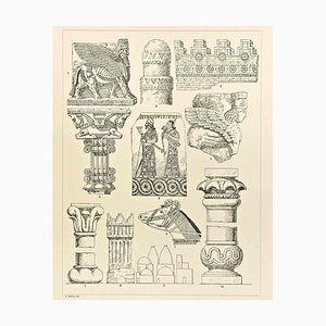 Andrea Mestica, Motivi decorativi: caldeo-assiro, Chromolithograph