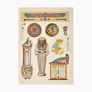 Andrea Alessio, Motivi decorativi: stili egizi, Cromolitografia