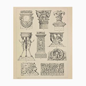 Andrea Mestica, Dekorative Motive: Römische Stile, Chromolithograph