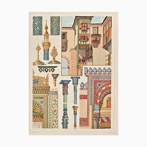 A. Alessio, motivos decorativos: estilos árabes, cromolitografía