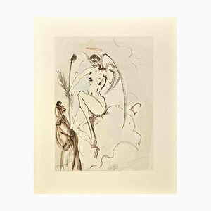 Salvador Dali, L'Archange Gabriel, Gravure sur bois, 1963