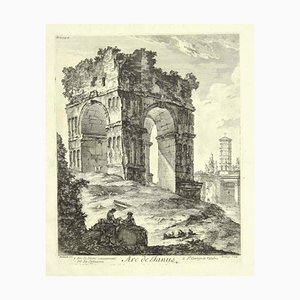 Dominique Montagù, Arc de Janus, Eau-forte, XVIIIe siècle