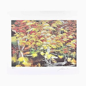 Rolandi (Maurizio Coccia), Neben dem See, Siebdruck, 1980er